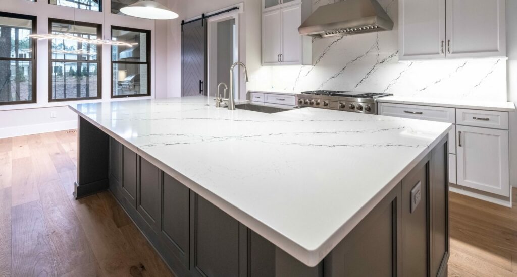 AR Homes White Kitchen with Counters