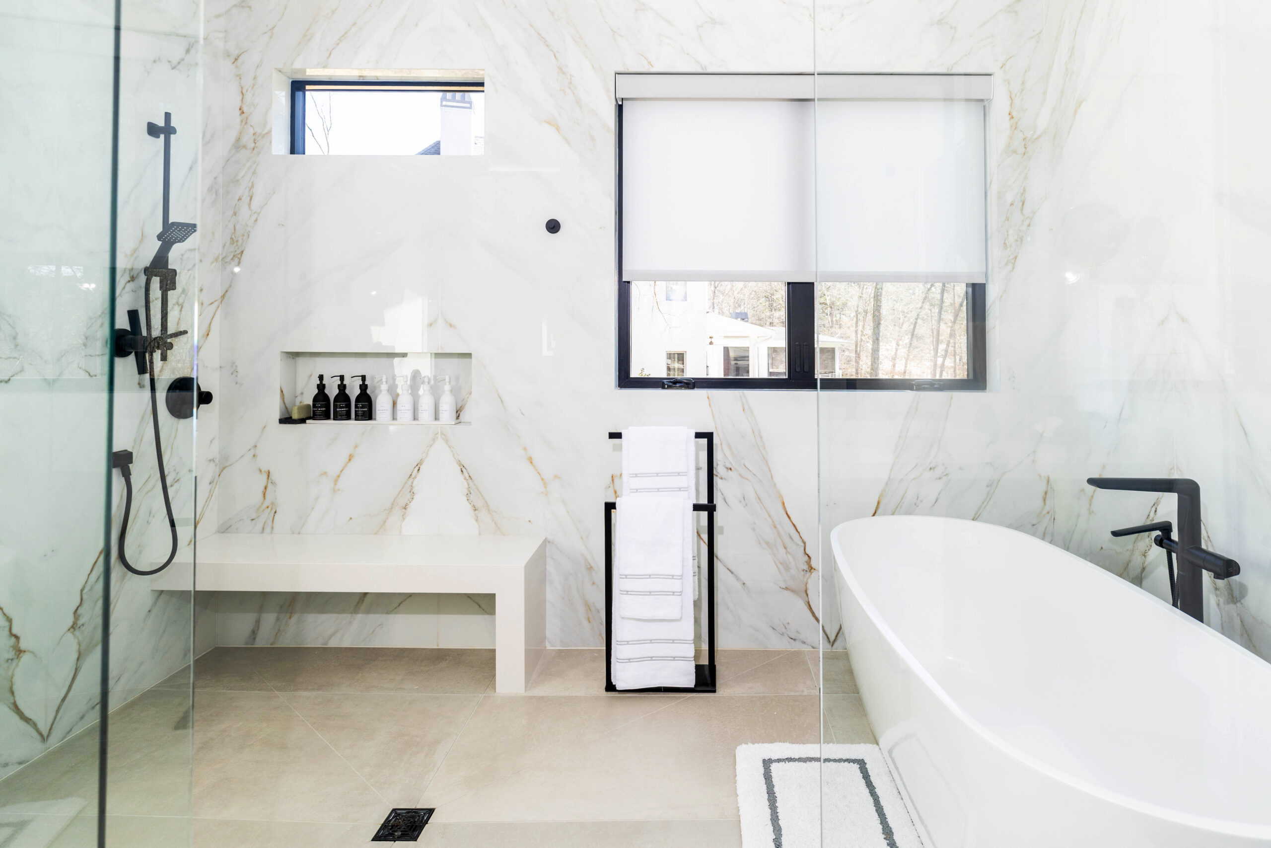 White Porcelain Bathroom by Absolute Stone